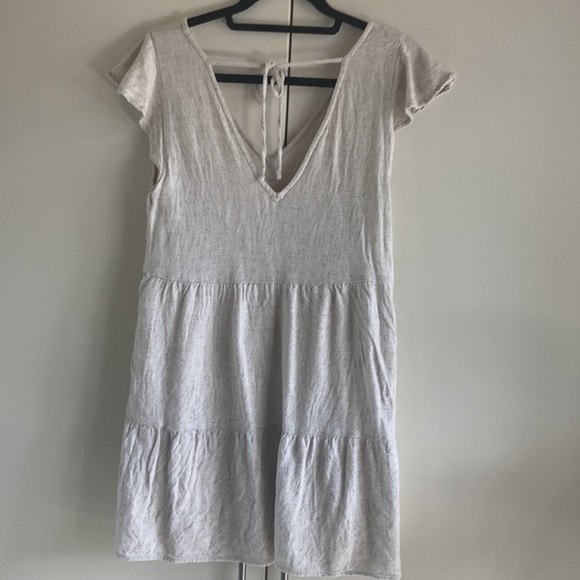 ABERCROMBIE & Fitch Ruffle Sleeve Trapeze Mini Dress Small Tall - Picture 13 of 16